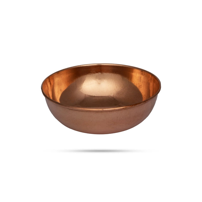 Copper Cup - 3.75 Inches | Puja Bowl/ Copper Bowl for Pooja/ 35 Gms Approx - Bowls