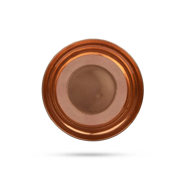Copper Cup - 3.75 Inches | Puja Bowl/ Copper Bowl for Pooja/ 35 Gms Approx - Bowls