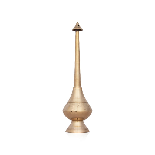 Brass Water Sprinkler - 11 x 3 Inches | Brass Sprinkler for Home/ 140 Gms Approx - Wedding Essentials