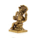 Lakshmi Narasimhar Idol - 3.5 x 2.5 Inches | Brass Antique Statue/ Lakshmi Narasimha Idol for Pooja - Brass Murties