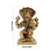 Lakshmi Narasimhar Idol - 3.5 x 2.5 Inches | Brass Antique Statue/ Lakshmi Narasimha Idol for Pooja - Brass Murties
