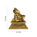 Ganesh Sitting Statue - 12 inches | Antique Brass Idol/ Vinayagar Sillai / spiritual Décor for Home, Office or Pooja Room - Brass Murties