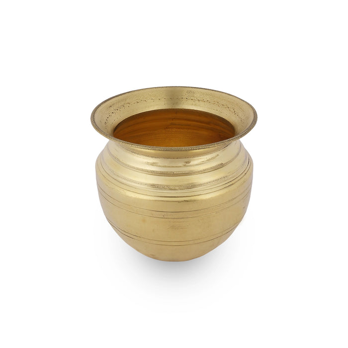 Brass chombu - 3.5 x 3 Inches | Lota / Brass Kalash / Pooja Pot for Home & Pooja