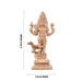 Shiva Statue - 6 x 3 Inches | Panchaloha Statue/ Kala Bhairava Statue/ Kaal Bhairav Murti for Pooja - Panchaloha Murties