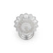 Devdas Lamp - 2.25 x 2.5 Inches | White Metal Devdas Diya/ Deepam/ Vilakku for Pooja/ 35 Gms Approx - Nanda Deep & Pyali Deep