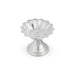 Devdas Lamp - 2.25 x 2.5 Inches | White Metal Devdas Diya/ Deepam/ Vilakku for Pooja/ 35 Gms Approx - Nanda Deep & Pyali Deep
