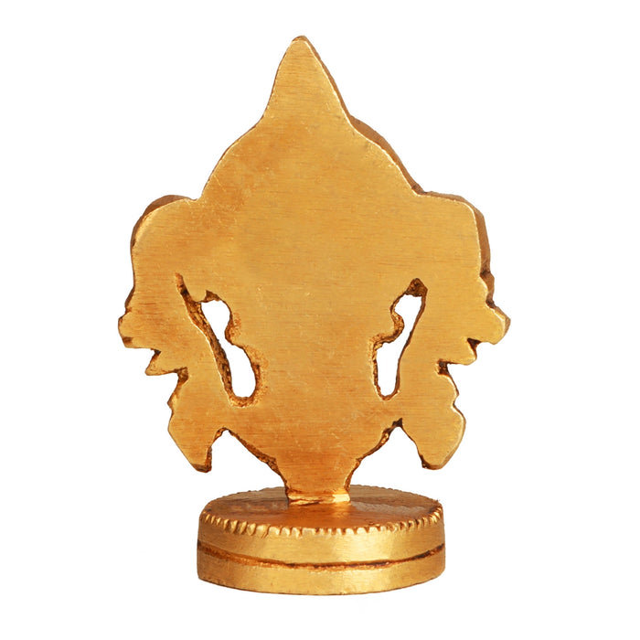 Vishnu Chakra - 2 Inches | Antique Brass Statue/ Vishnu Chakram for Pooja/ 80 Gms Approx - Brass Murties