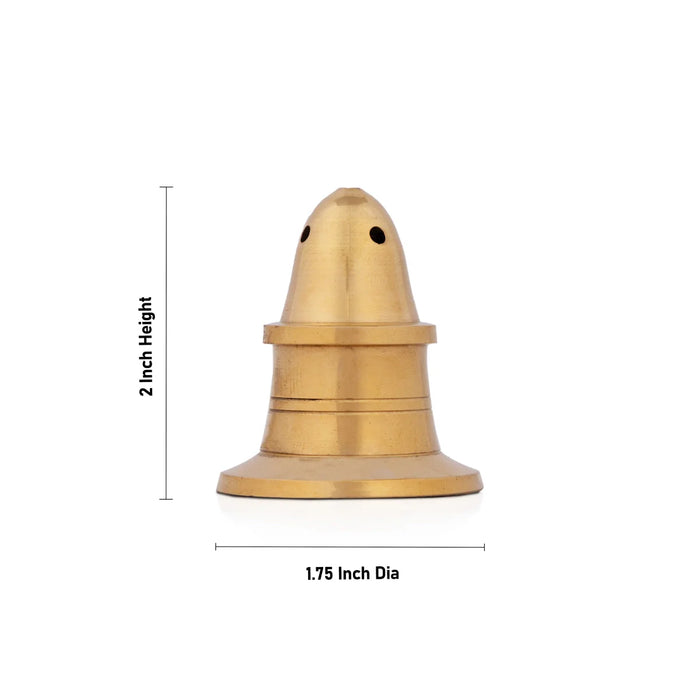 Agarbathi Stand - 2 x 1.75 Inches | Brass Incense Holder/ Agarbatti Stand for Pooja/ 45 Gms Approx - Agarbathi Stand