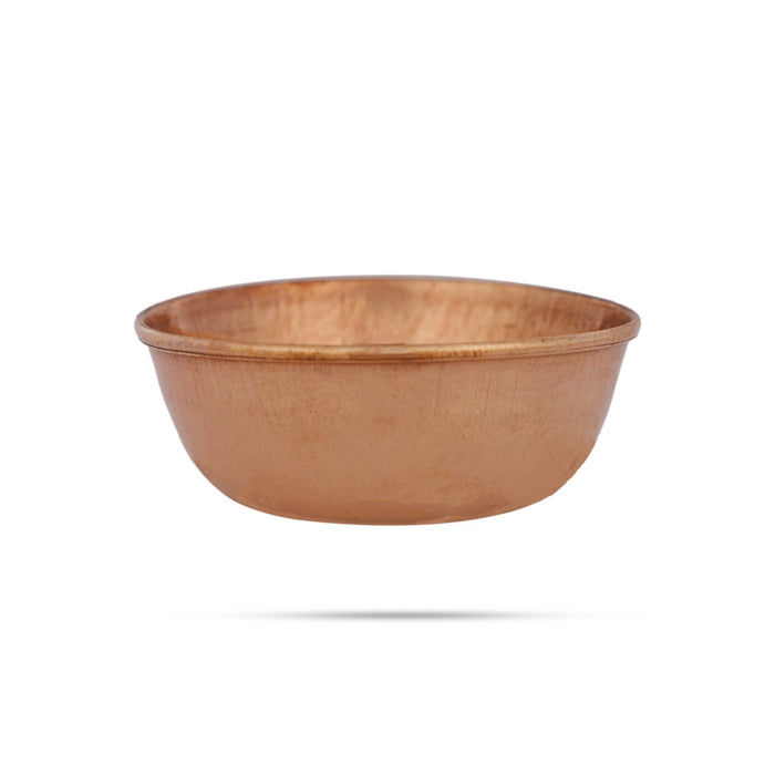 Copper Bowl - 0.5 x 1.5 Inches | Copper Cup/ Pooja Bowl for Home - Bowls