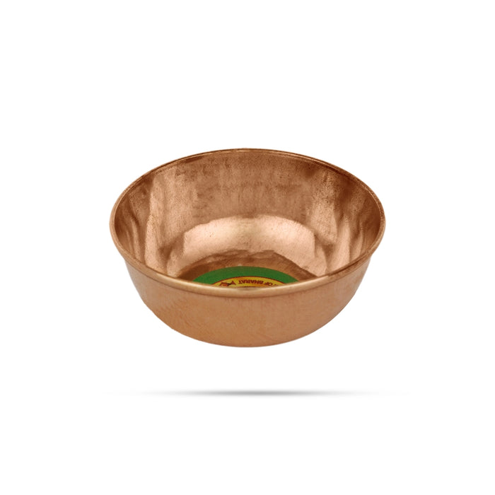 Copper Bowl - 0.5 x 1.5 Inches | Copper Cup/ Pooja Bowl for Home - Bowls
