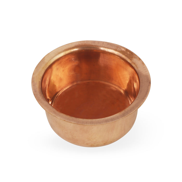 Copper Cup - 1.5 x 3 Inches | Copper Vessel/ Puja Bowl for Home