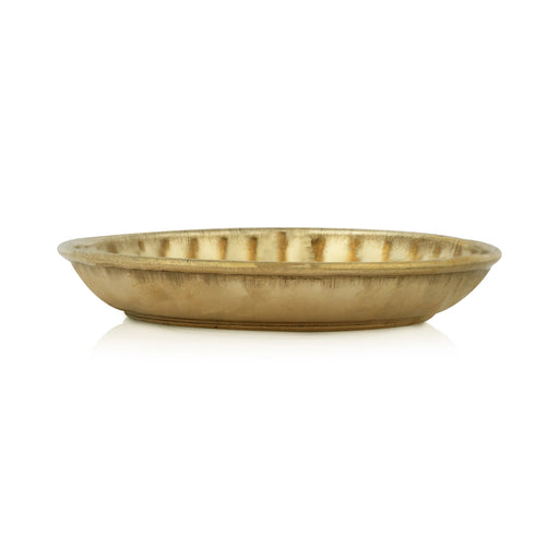 Brass Plate - 0.75 x 2.75 Inches | Thali Plate/ Pooja Plate for Home - Pooja Plate & Tray