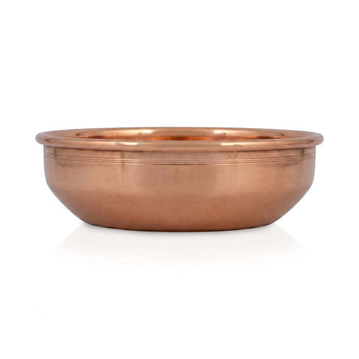 Copper Plate - 1 x 3 Inches | Hariwana Plate/ Pooja Plate/ Pooja Thali for Home