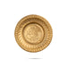 Brass Plate - 0.25 x 3.5 Inches | Beading Design Puja Plate/ Thali Plate for Pooja/ 15 Gms Approx - Pooja Plate & Tray