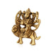 Durga Idol Sitting On Lion With 8 Hands - 2.5 x 2.5 Inches | Antique Brass Idol/ Durga Statue for Pooja/ 120 Gms - Brass Murties