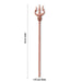 Trishul - 18 x 2.75 Inches | Copper God Shiva Trishul/ Soolam/ Durga Trishul for Pooja - Deity Accessories