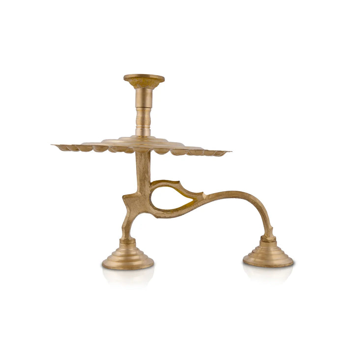 Nakshatra Deepam - 9 x 8 Inches | Brass Lamp/ Diya Lamp for Arathi/ 760 Gms Approx