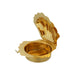 Kumkum Bharani - 1 X 2.5 Inches | Brass Kumkum Box/ Sindoor Pot/ Pearl Shell Shaped for Kumkum Pot Pooja Room - Bowls