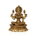 Lakshmi Sitting On Kamal Base Murti - 6 x 4 Inches | Antique Brass Idol/ Lakshmi Murti/ Laxmi Statue for Pooja - Brass Murties