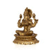 Lakshmi Sitting On Kamal Base Murti - 6 x 4 Inches | Antique Brass Idol/ Lakshmi Murti/ Laxmi Statue for Pooja - Brass Murties