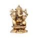 Ganesh Murti - 4.5 x 2.5 Inches | Antique Brass Idol/ Vinayagar Statue/ Ganapati Idol for Pooja/ 710 Gms Approx - Brass Murties