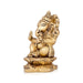 Ganesh Murti - 4.5 x 2.5 Inches | Antique Brass Idol/ Vinayagar Statue/ Ganapati Idol for Pooja/ 710 Gms Approx - Brass Murties
