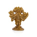 Panchmukhi Hanuman Murti - 3 X 2.5 Inches | Antique Brass Idol/ Standing 5 Face Anjaneya Statue For Worship - Brass Murties