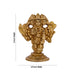Panchmukhi Hanuman Murti - 3 X 2.5 Inches | Antique Brass Idol/ Standing 5 Face Anjaneya Statue For Worship - Brass Murties