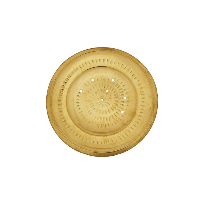 Brass Plate - 7 Inches | Pooja Thali Plate / Puja Plate For Auspicious Rituals And Offerings