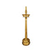 Brass Kerala Lamp - 67 x 15 Inches | Brass Kuthuvilakku / Nilavilakku for Pooja - Kerala Vilakku
