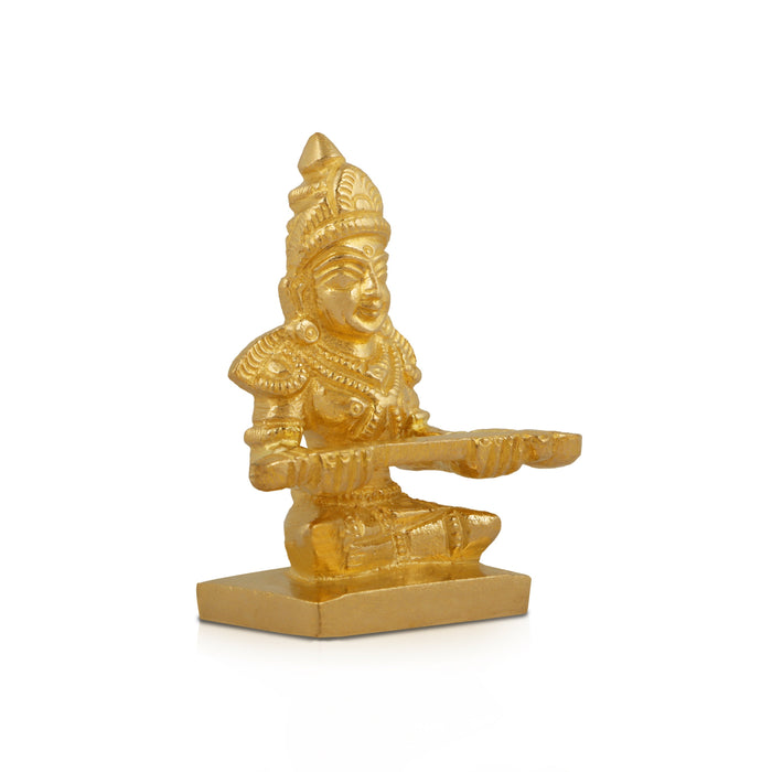 Annapuran Devi Murti - 2 Inches | Brass Idol/ Annapoorani Statue/ Annapurna Idol for Pooja