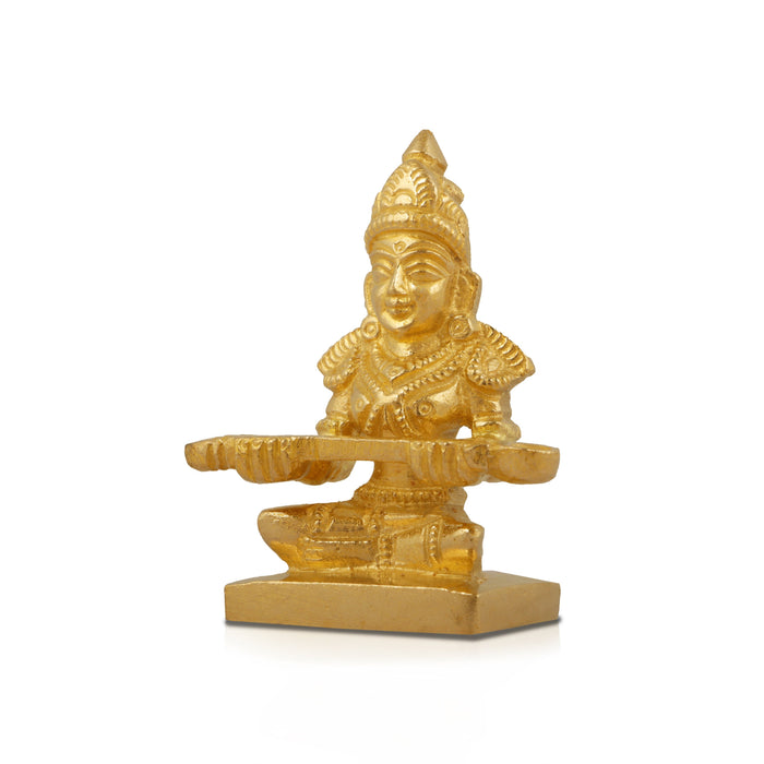 Annapuran Devi Murti - 2 Inches | Brass Idol/ Annapoorani Statue/ Annapurna Idol for Pooja