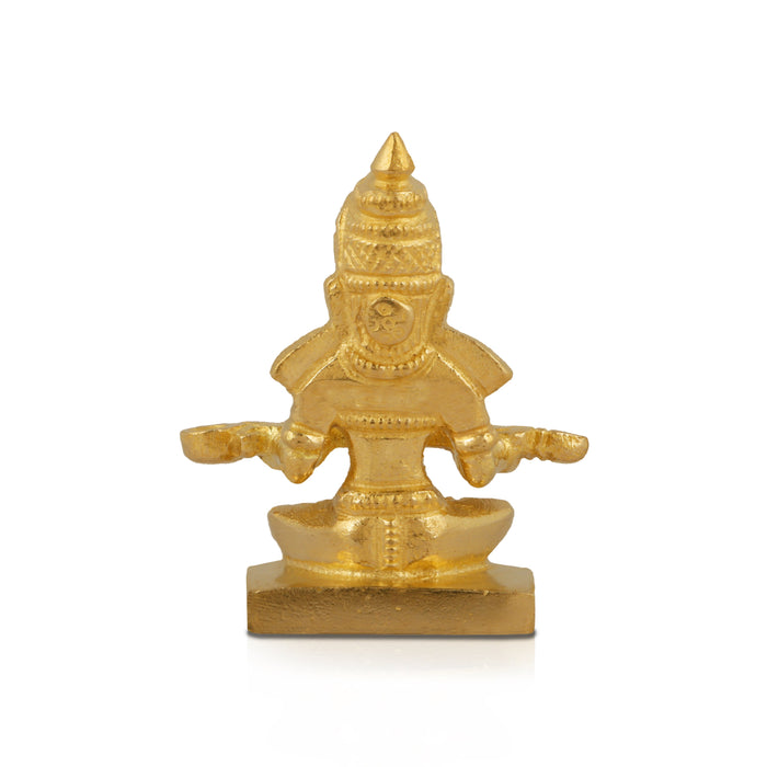 Annapuran Devi Murti - 2.5 Inches | Brass Idol/ Annapoorani Statue/ Annapurna Idol for Pooja