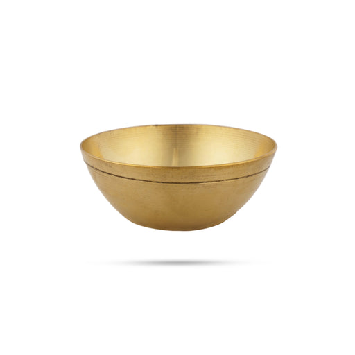 Brass Bowl - 1 x 2 Inches | Pooja Bowl/ Brass Cup for Home/ 22 Gms Approx - Bowls