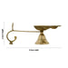 5 Face Kapoor Dhani With Handle - 4 x 8 Inches | Camphor Burner/ Antique Brass Aarti for Pooja - Kapur Aarti