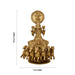 Lord Surya With Ratham Murti- 12 x 7 inches | Antique Brass Idol/ Surya Bhagwan statue for pooja decor - Brass Murties