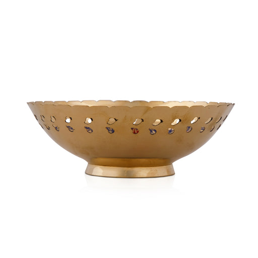 Brass Bowl - 2 x 5.5 Inches | Colour Katora/ Cup for Pooja/ 125 Gms Approx - Bowls