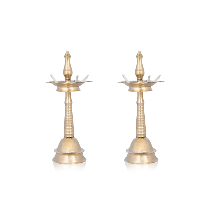 Electric Vilakku - 8 Inches | Kerala Deep / Electric Diya / Electric Lamp for Home & Pooja Decor