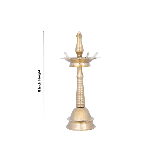 Electric Vilakku - 8 Inches | Kerala Deep / Electric Diya / Electric Lamp for Home & Pooja Decor