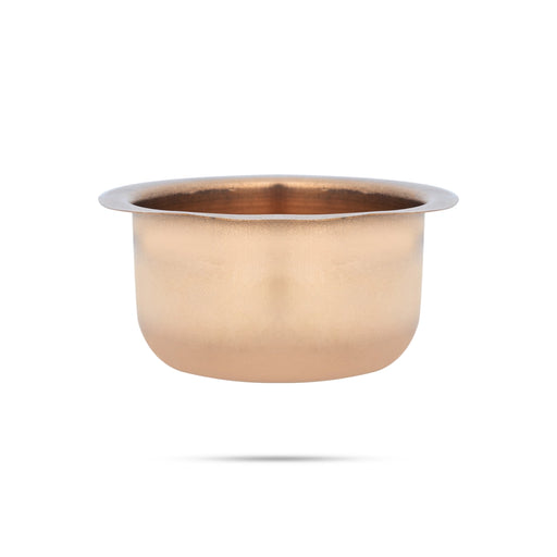 Copper Bowl - 2 x 3.75 Inches | Copper Cup/ Puja Bowl/ Small Bowl for Home - Bowls