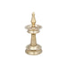 Brass Kerala Lamp - 5 x 4 Inches | Brass Kuthuvilakku/ Nilavilakku for Pooja/ 200 Gms Approx - Kerala Vilakku