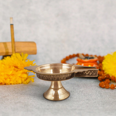 Abhisheka Plate - 4 x 10 Inches | Bronze Abhishekam Patra for Pooja