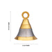 Brass Bell - 2.5 x 2 Inches | Gold & Silver Polish Kavadi Bell/ Pooja Hanging Bell for Mandir - Pooja Bells