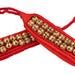 Brass Ghungroo - 9 x 2 Inches | Dance Salangai/ 2 Line Anklet for Bharatanatyam - Music Instruments