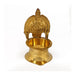 Kamakshi Deepam - 4 X 2.5 Inches | Brass Lamp/ Gold Polish Kamatchi Vilakku For Aarti And Pooja - Deity Lamps