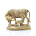 Kamadhenu Statue - 5.5 Inches | Brass Idol/ Cow and Calf Idol/ Kamadhenu Idol for Pooja - Table Stand Accessories