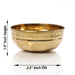 Brass Cup - 1.5 x 3.5 Inches | Brass Bowl/ Pooja Cup/ Pooja Bowl for Home/ 30 Gms Approx - Bowls