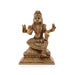 Bala Tripura Sundari Idol - 4.75 x 3 Inches | Antique Brass Idol/ Balambigai Statue for Pooja/ 620 Gms Approx - Brass Murties