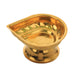 One Mukh Deep With Base - 1.5 x 2.5 Inches | Brass Lamp/ Brass Vilakku/ Brass Diya for Pooja/ 25 Gms Approx - Karthik Deep