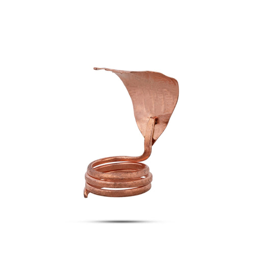 Nagam Statue - 1 x 1 Inches | Copper Snake Statue/ Naag Devta Murti for Pooja - Deity Accessories